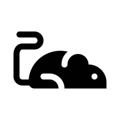 virus transmission related transmit virus with rat vector in solid design,