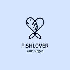Simple Fish Logo Vector Template suitable for restaurant, fisherman, fishing club, or food compay logo