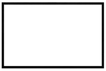Obraz premium black frame on a white background
