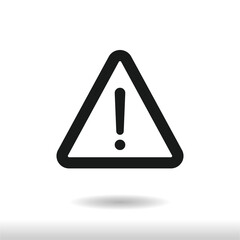 Warning icon vector . attention sign