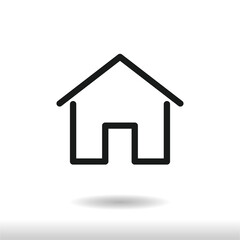 Home icon vector . House sign