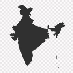 India Map - Stock Vector Illustration