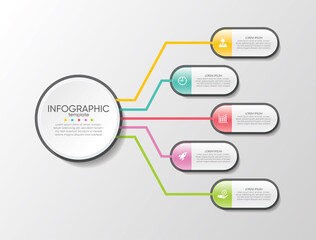 Presentation business abstract background infographic template