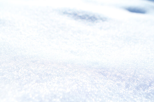 photo of defocused white snow, natural texture, shiny background for designer, concept of winter mood, weather