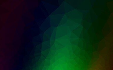 Dark Green vector polygonal template. A vague abstract illustration with gradient. Template for your brand book.