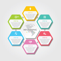 Presentation business abstract background infographic template