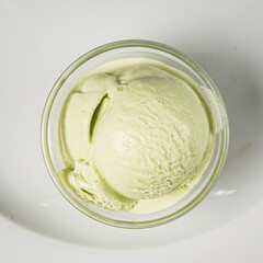ice cream ball in the bowl