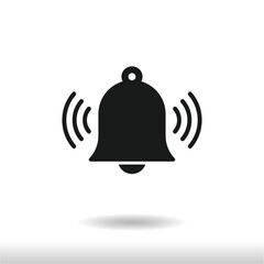 Bell icon vector . notification sign