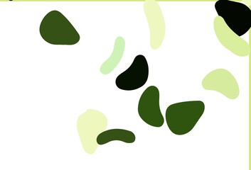 Light Green vector background with abstract forms.