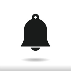 Notification icon vector . Bell sign