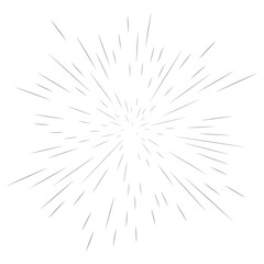 Radial, radiating lines abstract burst, explosion, fireworks effect