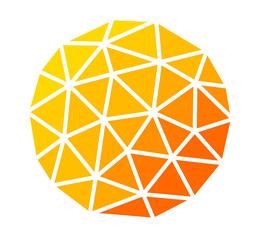 Abstract sun sphere symbol or logo.