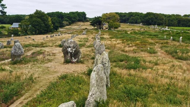 Kermario stones alignments Carnac Stones Brittany France