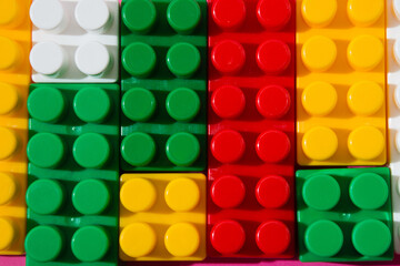 Constructor cubes pattern background for design menu or site header