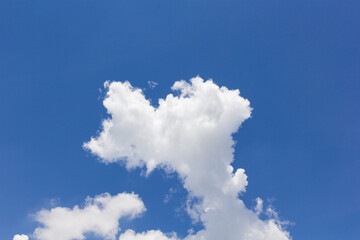 Blue sky and white cloud