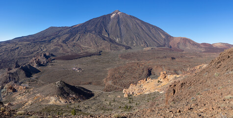 Teneriffa, Kanarische Inseln - Blick über das Zentrum des Teide Nationalpark von der Westflanke...