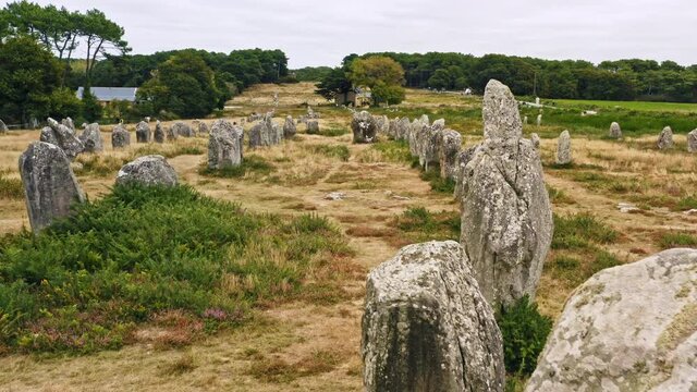 Kermario stones alignments Carnac Stones Brittany France