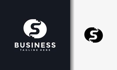 two hand letter S logo