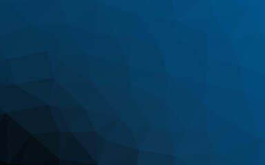 Dark BLUE vector polygon abstract layout. A vague abstract illustration with gradient. Template for your brand book.