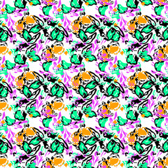 seamless pattern with flowers