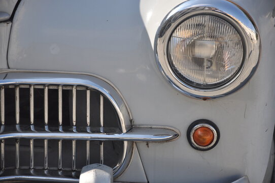 Classic passenger car close up