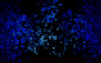 Dark BLUE vector backdrop with rectangles, squares. Decorative design in abstract style with rectangles. Pattern for busines ad, booklets, leaflets