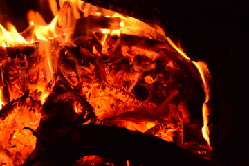 fire flames dark night flares
