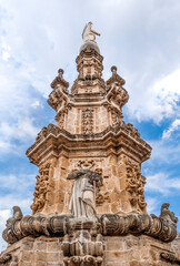 The Spire of the Immaculate (Guglia dell'Immacolata), made in 1743 in Baroque style Nardò,...