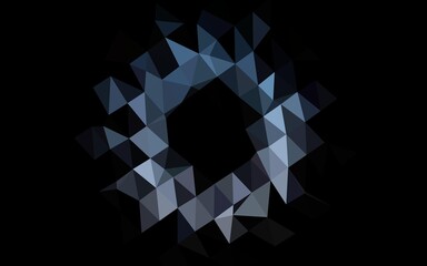 Dark BLUE vector low poly texture. Colorful abstract illustration with gradient. New texture for your design.