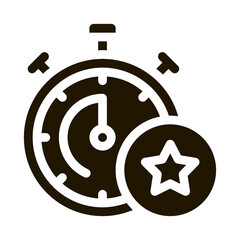 Bonus Stopwatch Concept glyph icon vector. Bonus Stopwatch Concept Sign. isolated symbol illustration