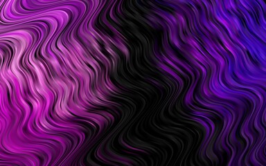 Fototapeta premium Dark Purple vector template with liquid shapes. Blurred geometric sample with gradient bubbles. Pattern for your business design.