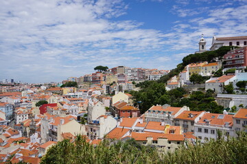 Anblick auf die Stadt Lissabon 