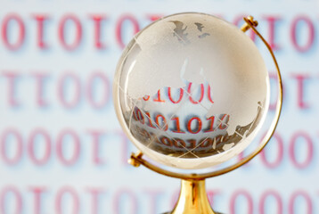 Globe & digital technology