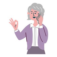 女性　主婦　シニア　携帯電話　スマホ　いいね
