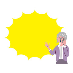 女性　主婦　シニア　携帯電話　スマホ　衝撃　驚いている

