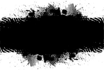 Grunge Paint stripe . Vector brush Stroke . Distressed banner . Black isolated paintbrush collection . Modern Textured shape . Dry border in Black . 