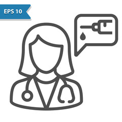 Woman Doctor Icon