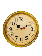 Fototapeta na wymiar wall clock isolated on the white background