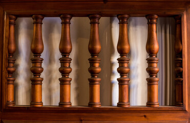 detail of a balcony with columns