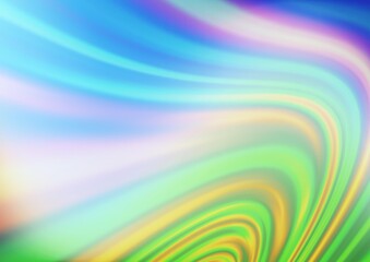 Light Blue, Green vector background with bubble shapes. Shining illustration, which consist of blurred lines, circles. Brand new design for your ads, poster, banner.