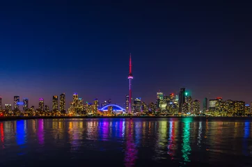 Wandcirkels aluminium Toronto skyline © Pavel Cheiko