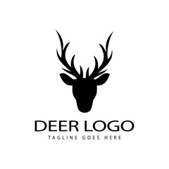 elk deer logo icon vector template.