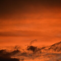 sunset in the mountains