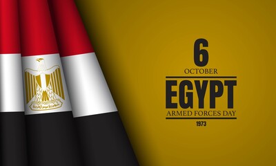 Egypt Armed Forces Day Background. Poster, Banner, Greeting Card.