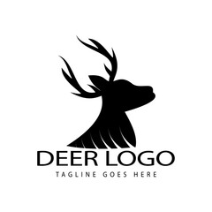 elk deer logo icon vector template.