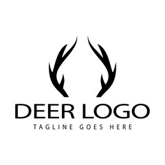 elk deer logo icon vector template.