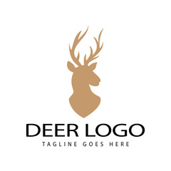elk deer logo icon vector template.