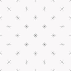 Snowflakes seamless pattern. Winter christmas snowfall background for wrapper scrapbooking paper christmas banner. Stock vector hand drawn illustration isolated on white background.