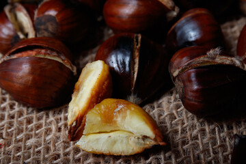 chestnuts in a cook in spain