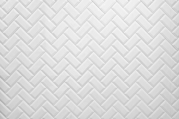White tile on the wall in the bathroom.